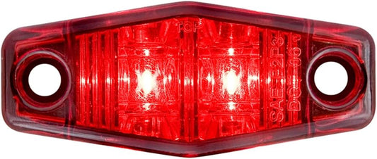 Amber 2 1/2-inch LED clearance lights with a sleek trim ring. These energy-efficient lights provide bright, long-lasting illumination, ideal for RVs or trailers. The LED technology ensures durability and a longer lifespan compared to traditional lighting solutions.
