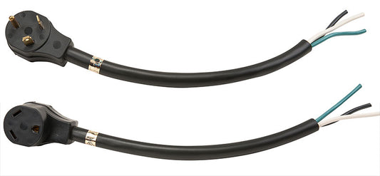 Durable 25-foot 30A power cord with a fixed end for hardwire connections. Engineered for stable and secure power delivery in RVs, trailers, or industrial settings. Built to last with flexible yet rugged construction.