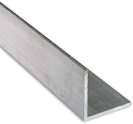 1-inch by 1-inch aluminum angle with .060" thickness in mill finish. Ideal for corner trims, framing, or reinforcing edges in construction and exterior projects.