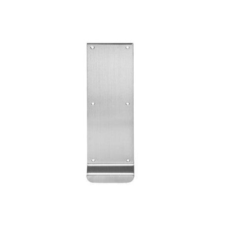 Durable 89xUS28 pull plate with a sleek, polished finish and simple rectangular design, offering a modern look for door hardware installations.